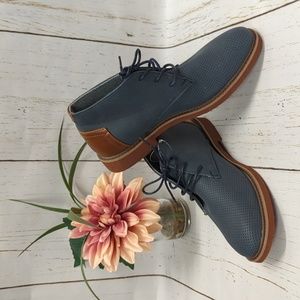 NWT Boys Gray and Brown Bootie -Size 6